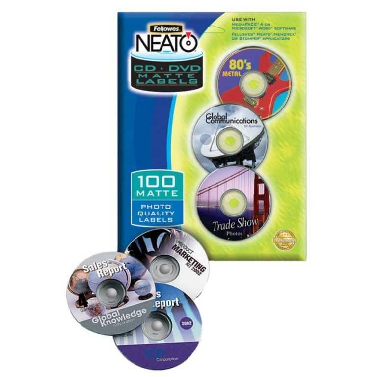 Fellowes Neato Cd Label Template