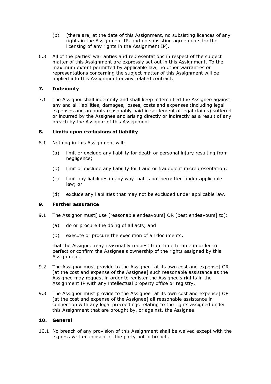 copyright assignment agreement template india