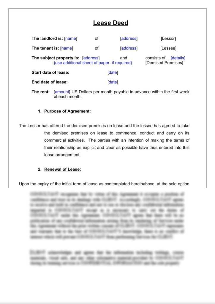 Rental Agreement Template New Zealand 6987