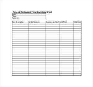 Menu Cost Spreadsheets Templates / Free Restaurant Sheet Templates In ...