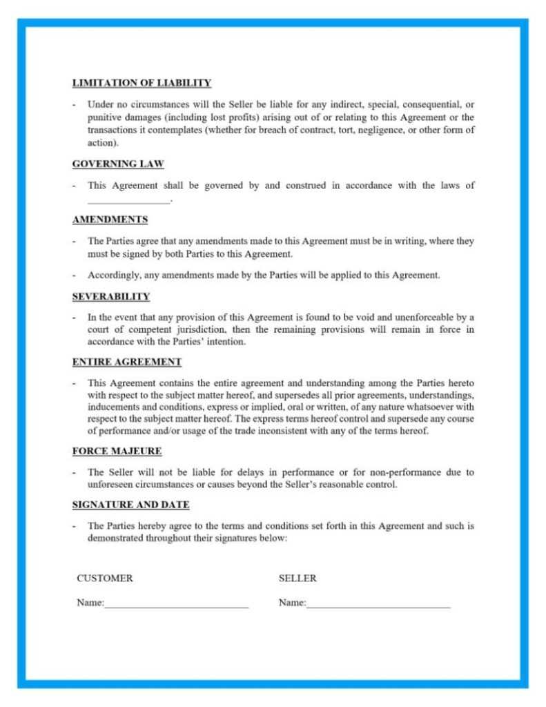 Sales Invoice Terms And Conditions Template – Kubizo.com