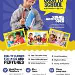 School Kids Open Flyer Psd Template | Flyer Psd Throughout Free Education Flyer Templates