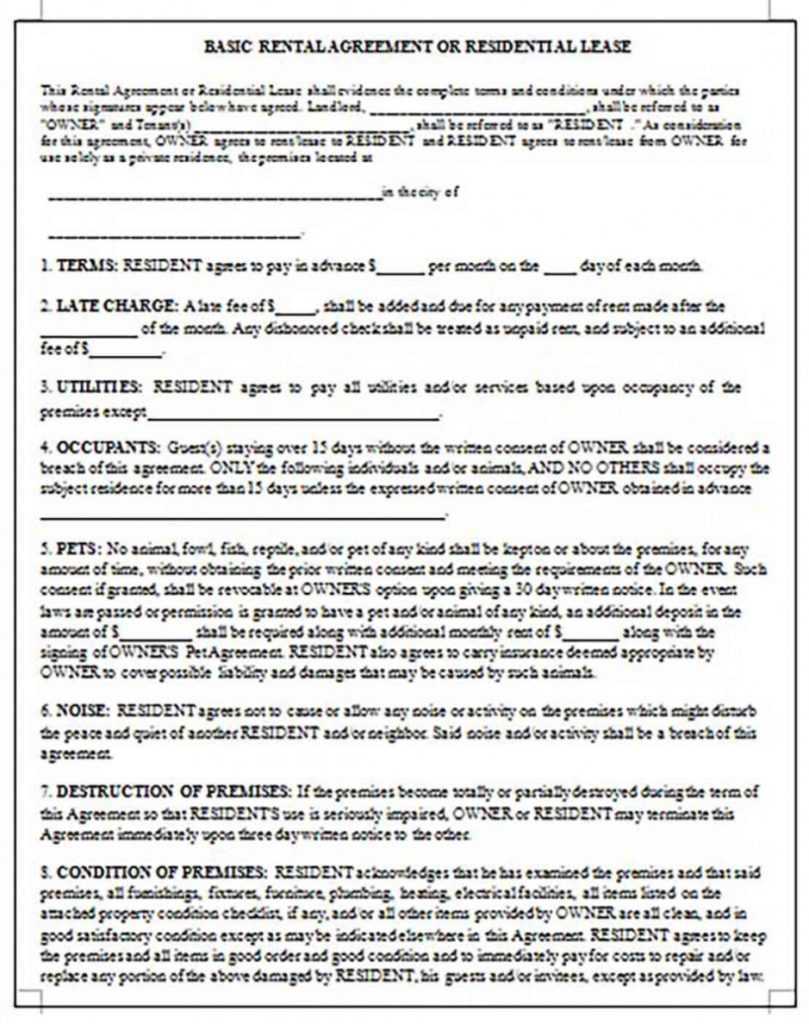 Commercial Kitchen Rental Agreement Template Kubizo Com   Simple Lease Agreement And How To Make It Better Intended For Commercial Kitchen Rental Agreement Template 809x1024 